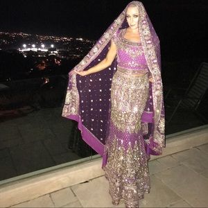 Embellished Indian Skirt/Top/Saree Scarf